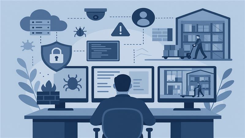 Warehouse Security Team Monitoring Systems